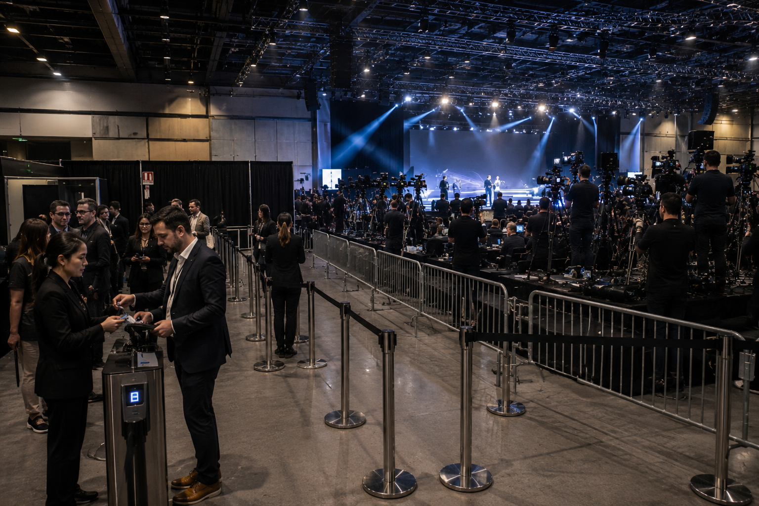 FOH und Medienbereich bei Corporate Events
